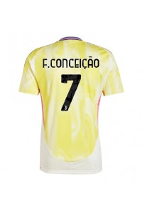 Juventus Francisco Conceicao #7 Fotballdrakt Borte Klær 2024-25 Korte ermer